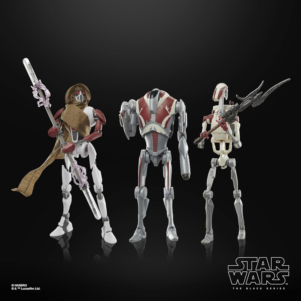 Hasbro star wars jedi: survivor black series action figure 3-pack magna guard, super battle droid battle droid action figuur