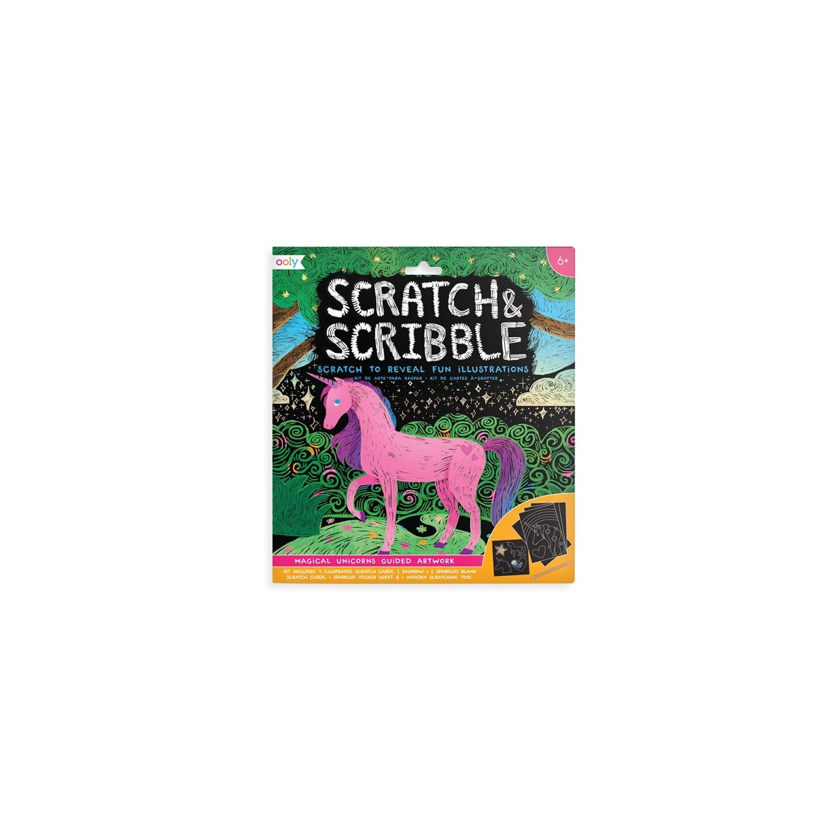 Ooly - scarabocchio gratta e vinci - unicorni magici