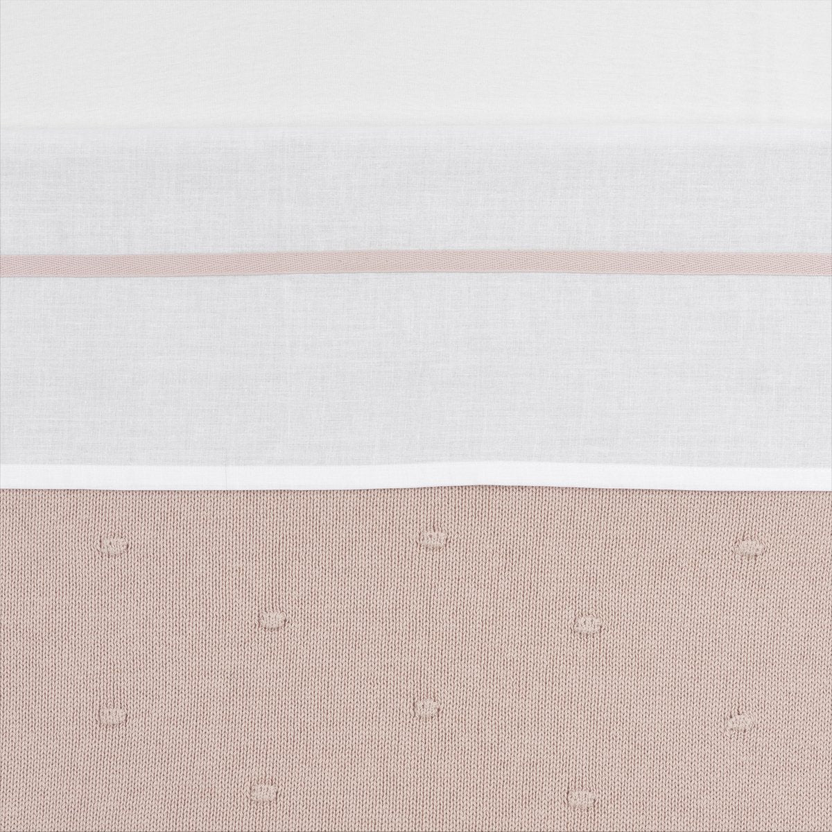Meyco baby bies ledikant laken - soft pink - 100x150cm - 0.3 tog