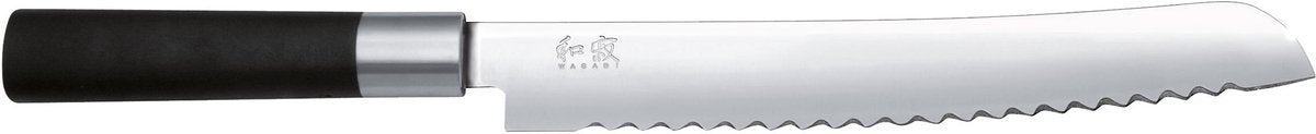 Kai coltello da pane wasabi nero - 23 cm -