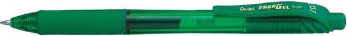 Penna gel Pentel Energel verde - 0,7 mm - impugnatura comoda