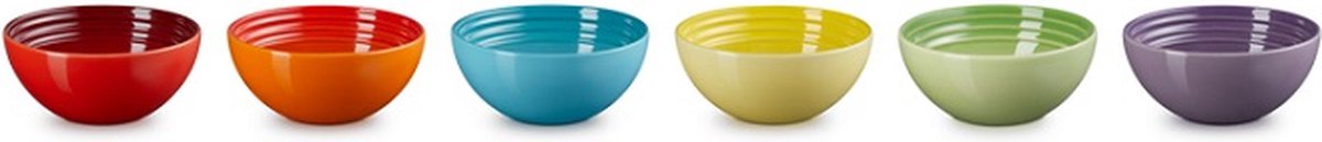 Juego de snacks arcoíris Le Creuset de loza | 6 piezas