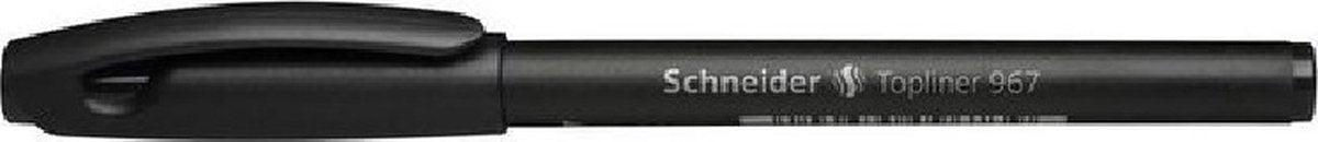 Strumenti da scrittura Schneider schneider fineliner - topliner 967 - 0,4 mm - nero - scatola da 10 pezzi - s-9671