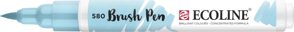 Ecoline • penna a pennello blu pastello 580