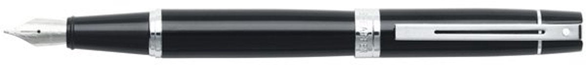 Penna stilografica Sheaffer - 300 e9312 - m - cromata nera lucida - sf-e0931253