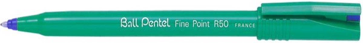 Pentel rollerball r50 azul medio | 12 piezas