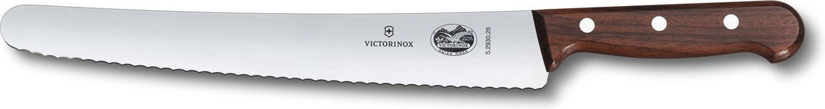 Cuchillo pastelero dentado Victorinox con mango de madera - 25,5 cm - dp580 - restaurante - hotel - profesional