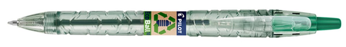 Penna a sfera Pilot begreen b2p ecoball medium verde | 10 pezzi
