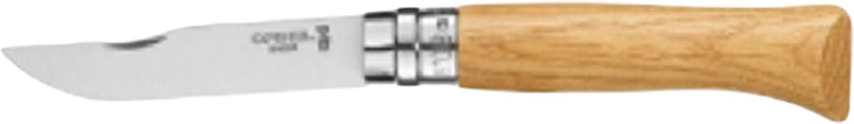 Opinel - navaja de bolsillo - núm. 08 - roble - acero inoxidable