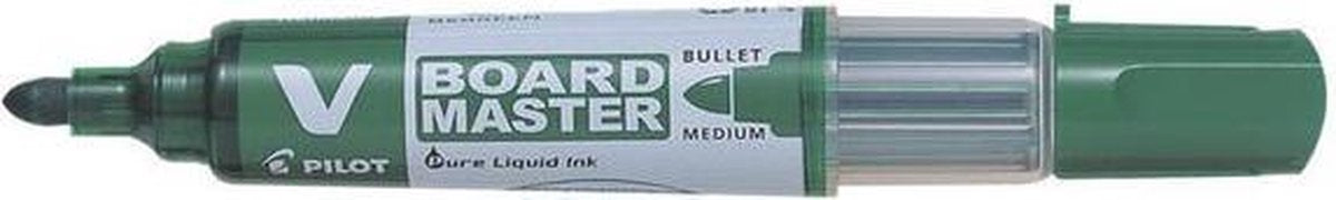Pilot marker pen felt-tip pen v board master whiteboard rechargeable green (10 units)