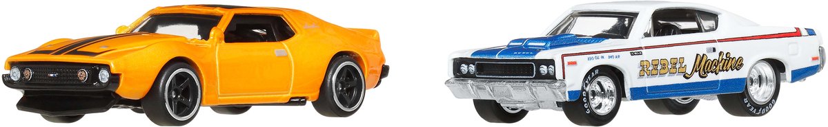 Hot Wheels Amc Confezione da 2 Amc Javelin e Rebel Machine | Hot Wheels 1:64 jbl06