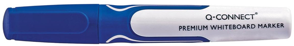 Pennarello per lavagna bianca Q-connect Premium, 3 mm, punta rotonda, blu 10 pezzi