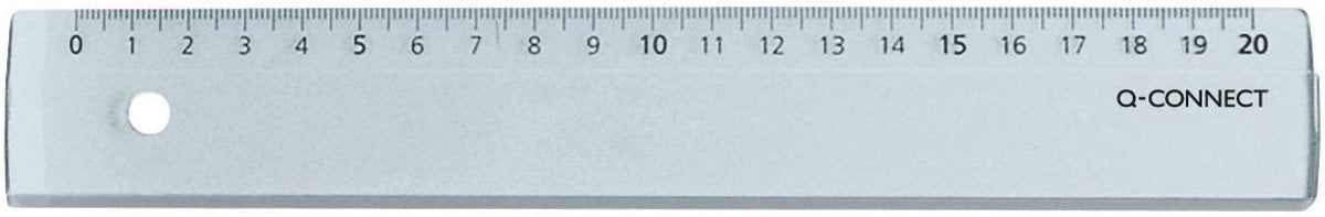 Varilla de medición Q-connect | plástico | en caso | 20cm