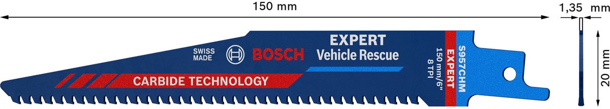 Bosch expert vehicle rescue s 957 chm reciprozaagblad - 260890037...