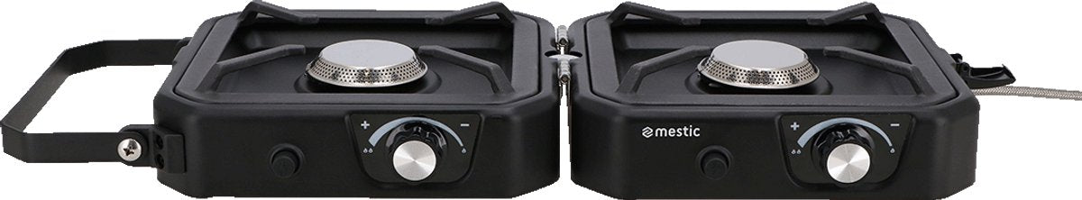 Mestic kooktoestel mgc-150 – 2 kookpitten - 2x 1800 w - maximaal vermogen: 3600 w - campingtoestel