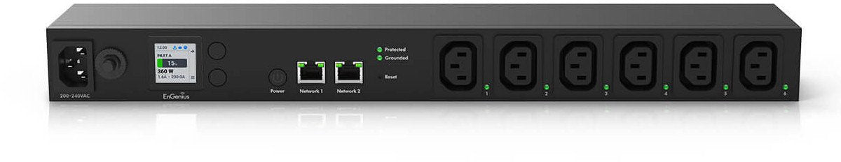 Engenius ecp106-int distribución de energía 6 ac salida(s) 1h negro