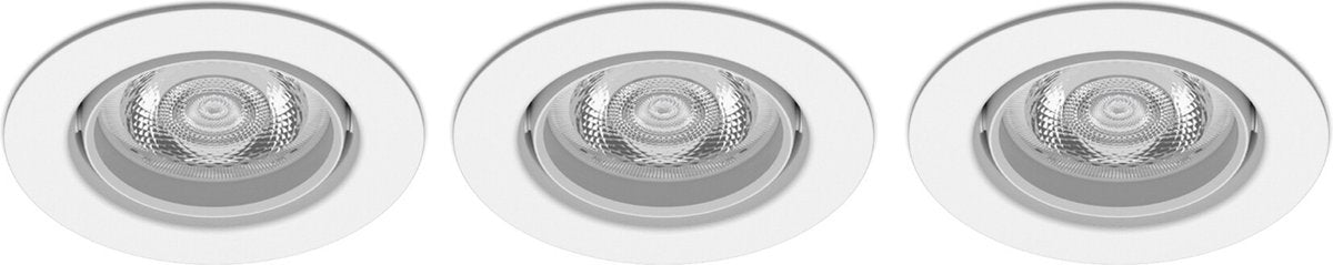 Philips LED Philips Impala foco empotrable - 3 luces - blanco - redondo