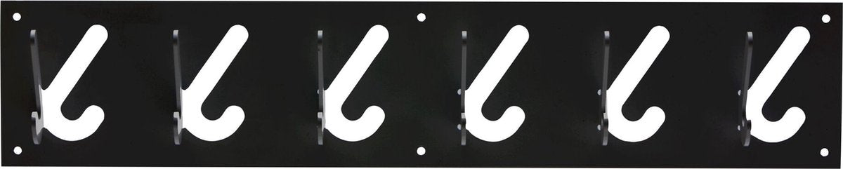 Gispen 1x6 - perchero - negro - 60 cm de ancho