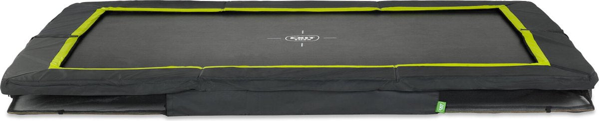 Exit Toys trampolín deportivo exit silueta 244x366cm - enterrado - trampolín enterrado - rectangular - para niños - negro