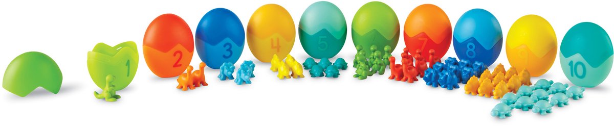 Recursos de aprendizaje contando juego de actividades matemáticas clasificadores de dinosaurios - 1+