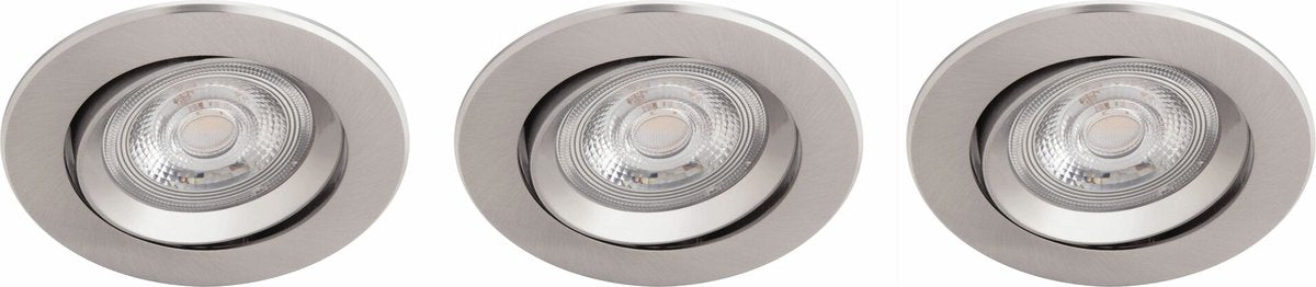 Philips LED Philips Sparkle foco empotrable - 3 luces - níquel