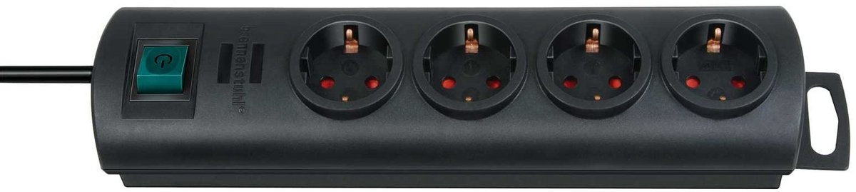 Presa Brennerstuhl primera-line 4 vie nero 1,5m h05vv-f 3g1,5