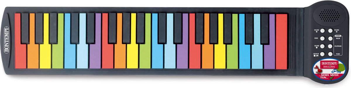 Bontempi spa bontempi - pianoforte roll up - 37 tasti - strumento musicale giocattolo