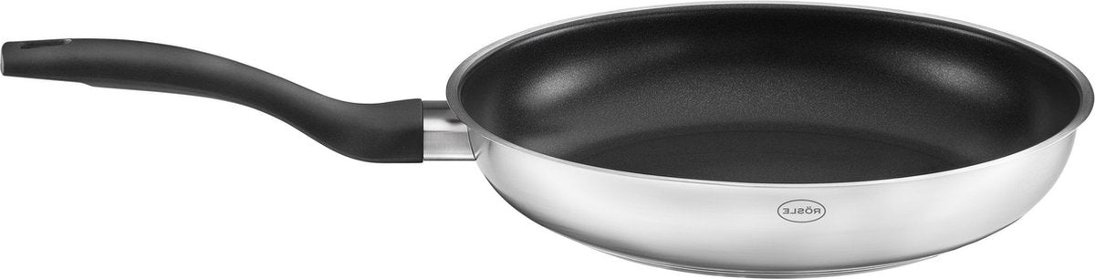 Rösle basic line - padella basic line ø 24 cm proplex - acciaio inox - argento