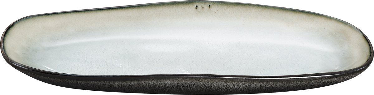 Medard de noblat - madreperla ombra - ciotola piccola ovale - 23 x 11 cm - 6 pezzi - gres