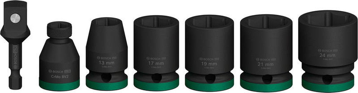 Bosch pro slagmoerdoppenset met adapter 1 2 inch standaard 7-deli...