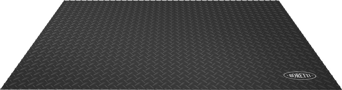 Boretti - Tappetino per barbecue - 120 x 80 cm - Protezione per piastrelle - Nero