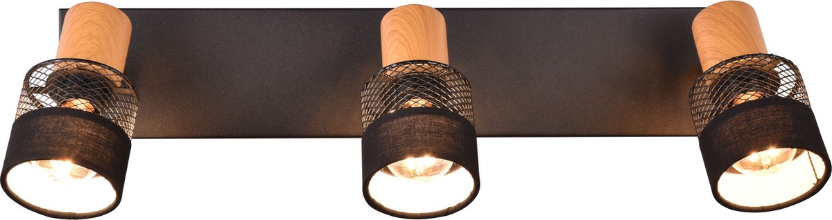 Trio nandini - spot - negro mate - excl. 3x e14 10w