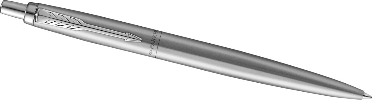 Bolígrafo Parker Jotter XL | acero inoxidable monocromo | punto medio | tinta azul | caja de regalo