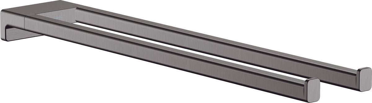 Hansgrohe addstoris handdoekhouder 2-lids brushed black chroom