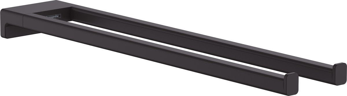 Hansgrohe addstoris toallero 2 tapas negro mate