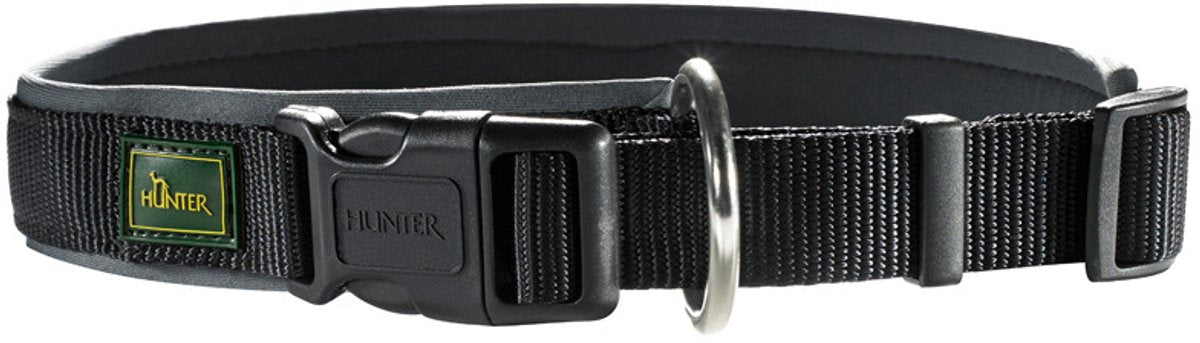 Collare per cani Hunter vario plus - 30-35 cm - nero grigio