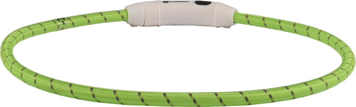 Flamingo visio leora - collar perros - collar led leora verde 33-63.5cm 8mm - 1ud - 127009 - 1ud
