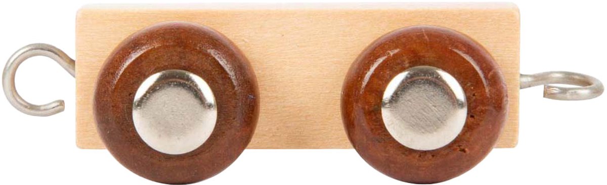 Small foot - houten lettertrein trailer - 12 stuks