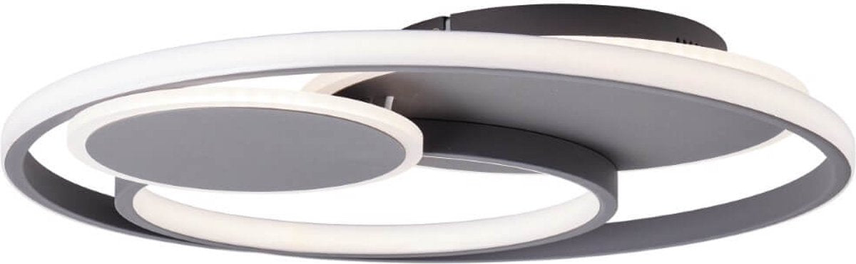 Brilliant runda - plafondlamp - led 51.5w - 3000k-6000k - donkergrijs mat