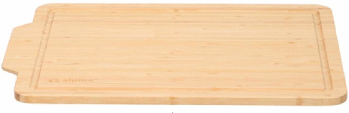 Tagliere in bambù Alpina - resistente e lavabile in lavastoviglie - 36 x 26 cm - ideale per verdura e frutta
