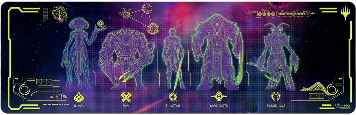 Ultrapro ultra pro - magic: the gathering - edge of eternities - alien race primer play insert table playmat 240cm - uk