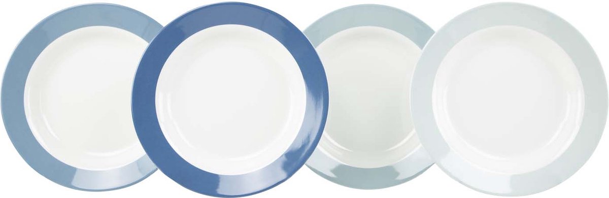 Gimex - linea colore - piatto fondo - cielo - 4 pezzi