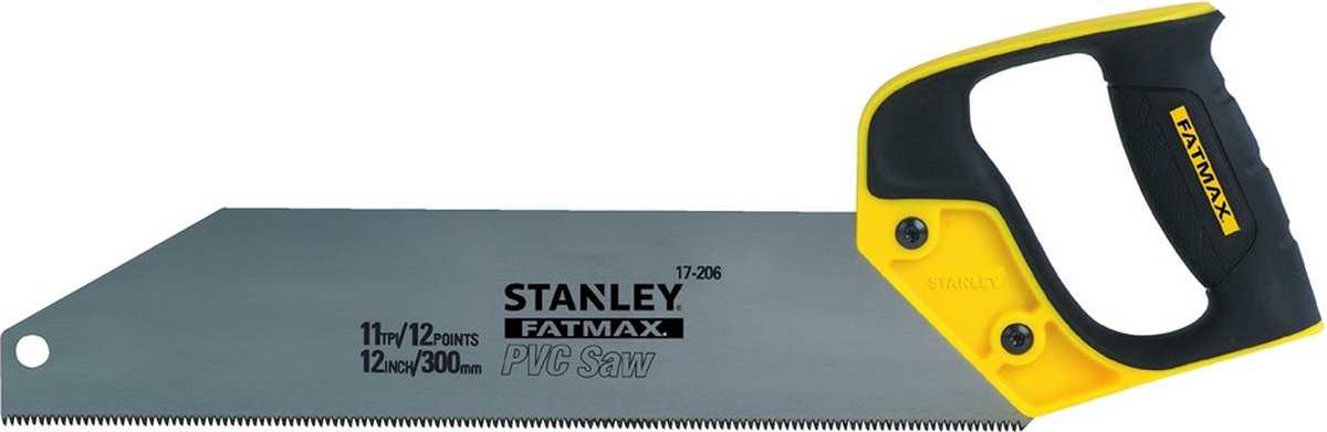 Herramientas manuales Stanley sierra manual de pvc fatmax 300 mm - 11t pulgadas - 2-17-206