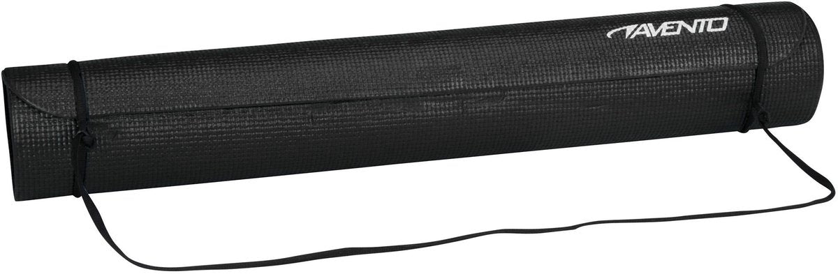Tappetino yoga fitness Avento basic - 173 x 61 x 0,4 cm - nero