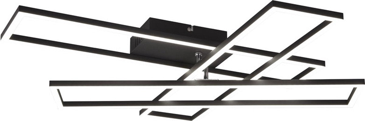 Rl live your light reality corso - lampada da soffitto - nero opaco - incl. 1x smd 36w