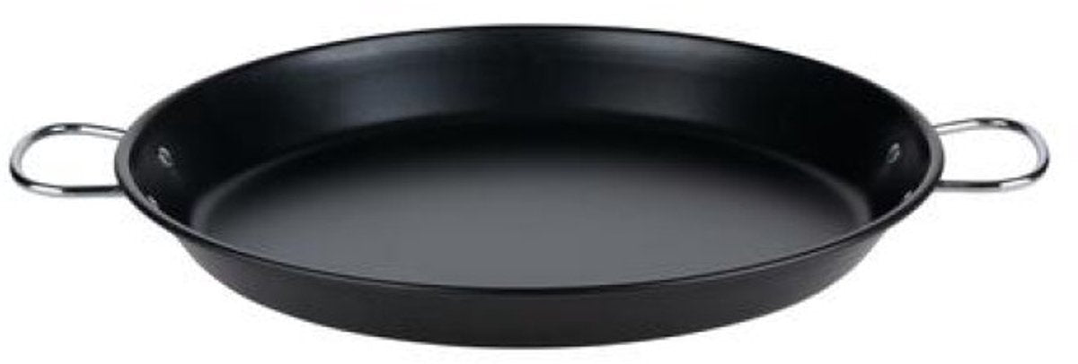 Padella per paella spagnola Alpina - padella 39,5 cm - antiaderente - senza pfas - leggera - spaziosa - ideale per paella e piatti di grandi dimensioni
