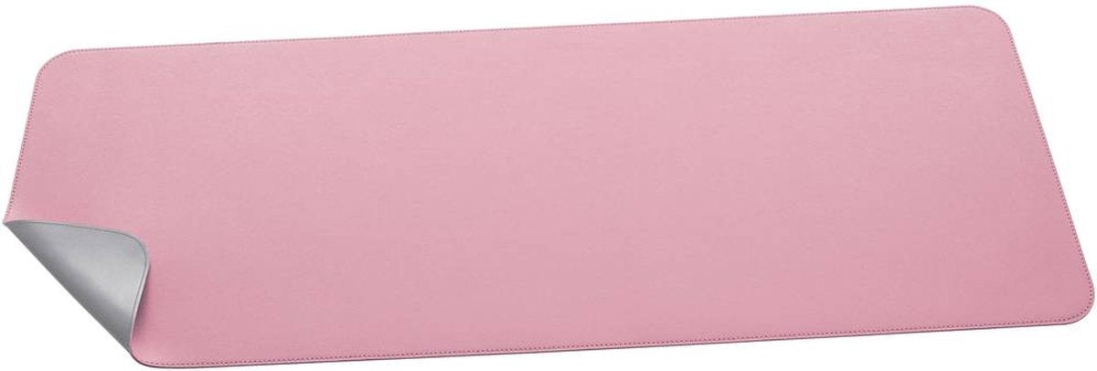 Protector de escritorio Sigel - 80 x 30 cm - rosa plateado - doble cara - si-sa605