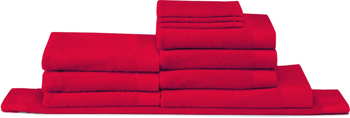 Conjunto de baño combinado Seahorse Pure Red (3x wh, 1x bm 50x90, 6x bd 1 dl)