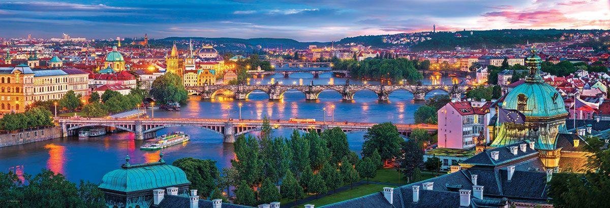 Puzzle Eurographics Praga Panorama Repubblica Ceca 1000