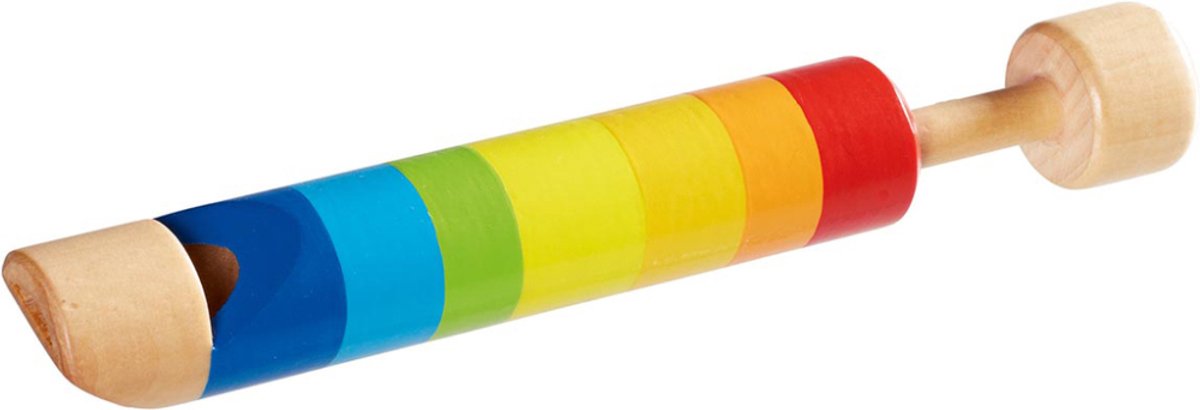 Goki speelgoedinstrument - sliding flute - l16,5cm - gekleurd hout - 3 jaar
